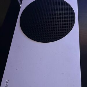 White Console with Black Details